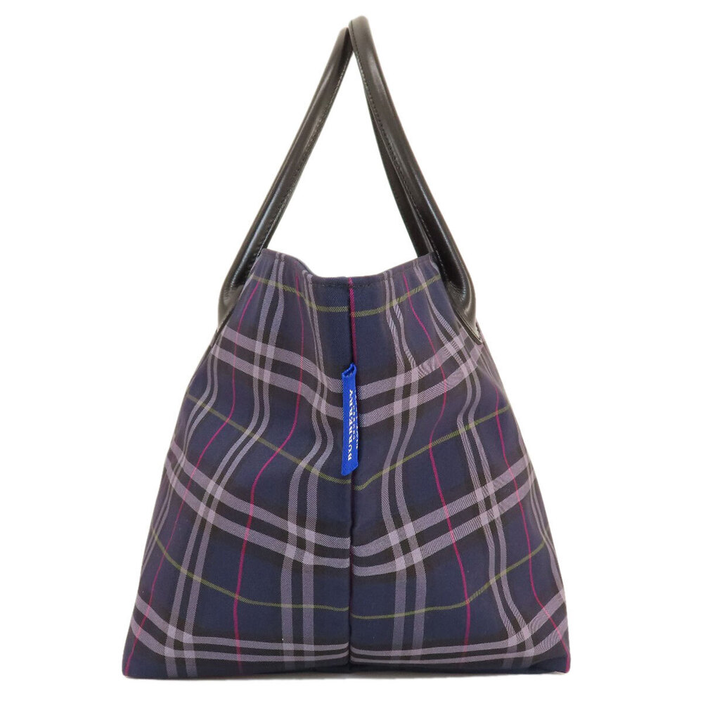 Burberry Canvas Handbag Label Blue Check - Picture 3 of 11